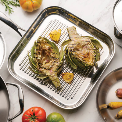 Tramontina Grano 3-PLY Stainless Steel Griddle Pan