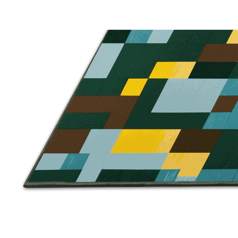 Matrix Mountains Rug, Square 6'