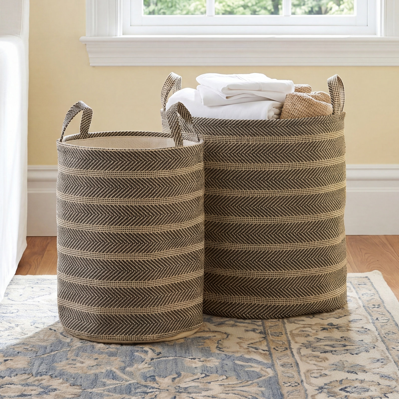 Jumelle Handmade Seagrass Decorative Basket