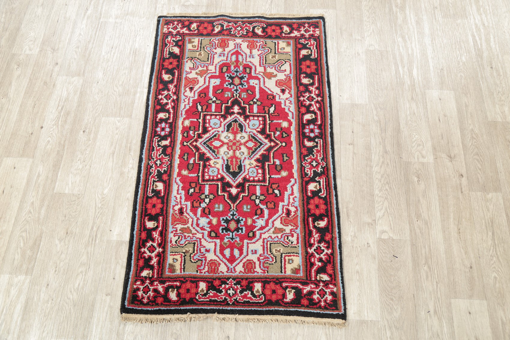 India Rug Red Bloomsbury Market Geometric Red Traditional Indian Rug 3x5 | Wayfair