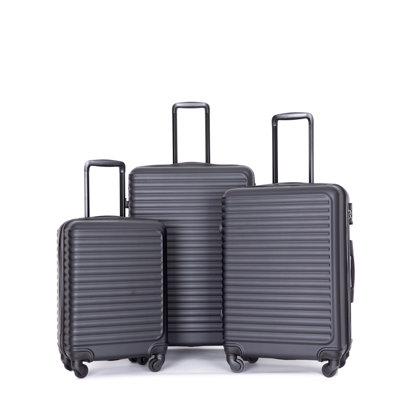 3-Piece Hardshell Luggage Set with TSA Lock & 360° Spinner Wheels