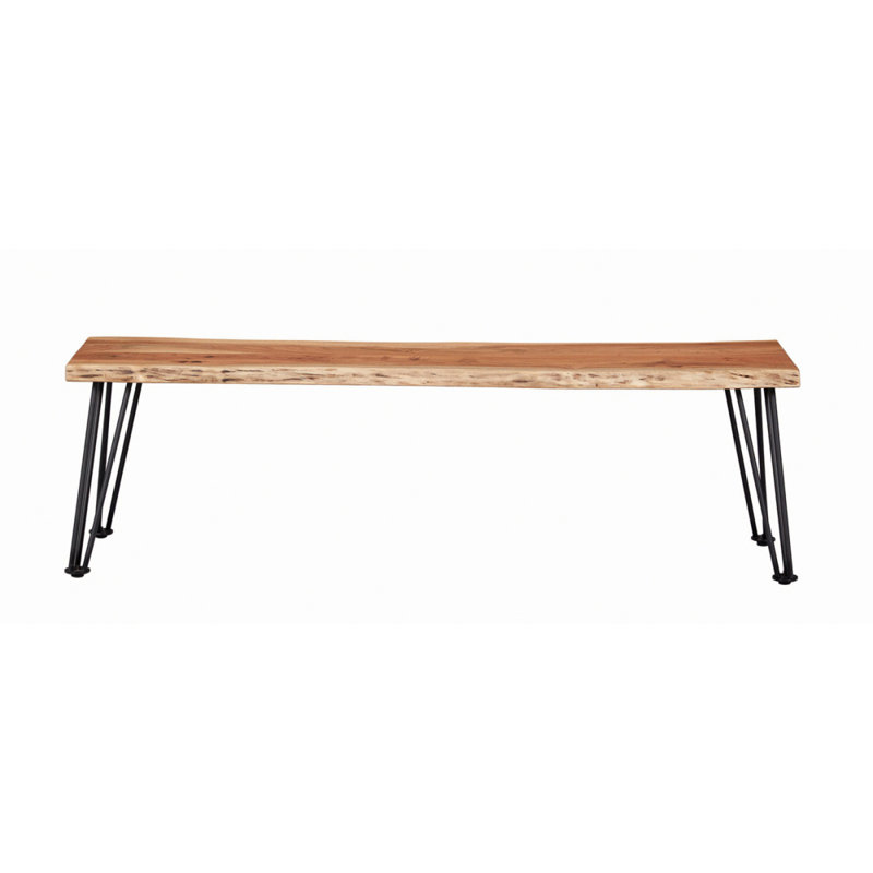 Banc de salle à manger en acacia naturel Zora