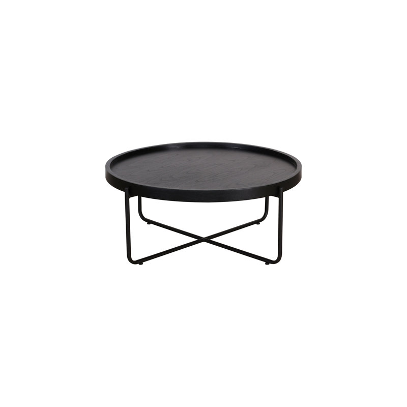 Oliver Wood Top Round Shawna, Noir