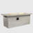 60" Rectangular Concrete Propane Gas Fire Pit Table, 60000 BTU
