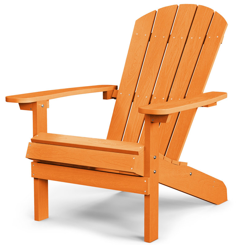 Pusch Plastic Adirondack Chair, Tangerine