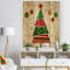 «Deconstrstruction Abstract Red and Green Christmas Tree», peinture-35119281-35119283