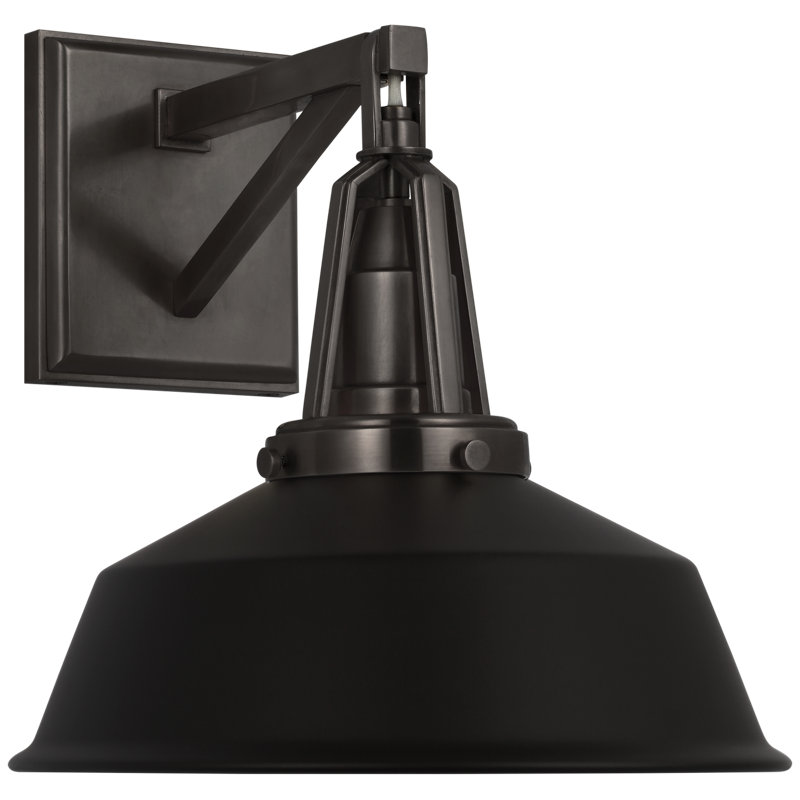 Chapman & Myers Layton 10" Sconce, Black, Bronze