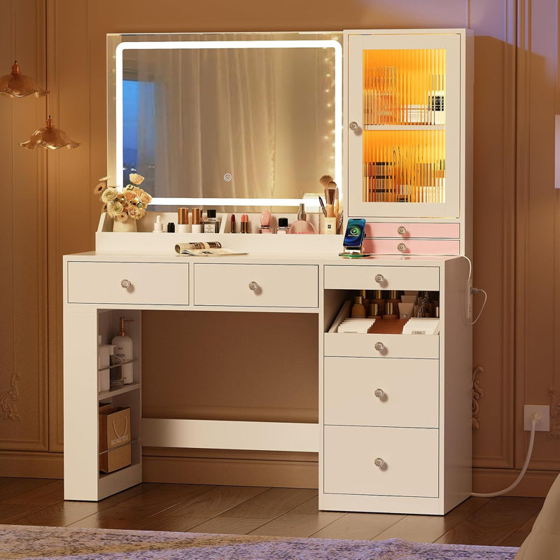 Table de meuble-lavabo l 43,3 po, Blanc