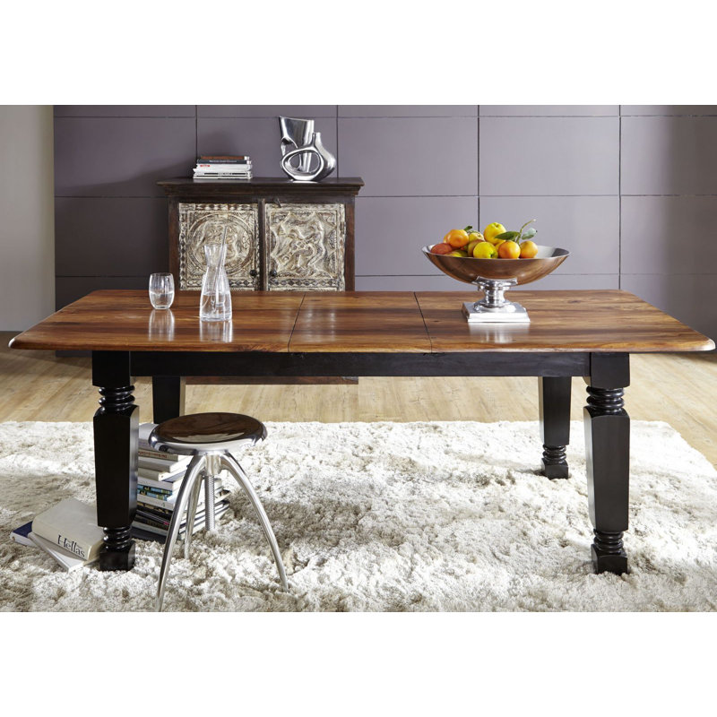New Boston Extendable Solid Wood Dining Table, H76 x L200 x W100cm