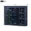 Armoire murale de salle de bain 35 po x 27,5 po, miroir avec rangement fonctionnel, rangement mural 35 po x 27,5 po, inclus, spacieux-1797263619