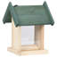 Novelle Wood Hanging Hopper Bird Feeder
