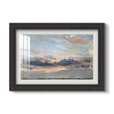 Étude des nuages, coucher de soleil, vers 1821-1822 - John Constable - Estampe encadrée sur mesure