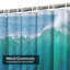 Rideau de douche imperméable à l'eau avec 12 crochets Ocean Wave Water Sea Beach-668408318
