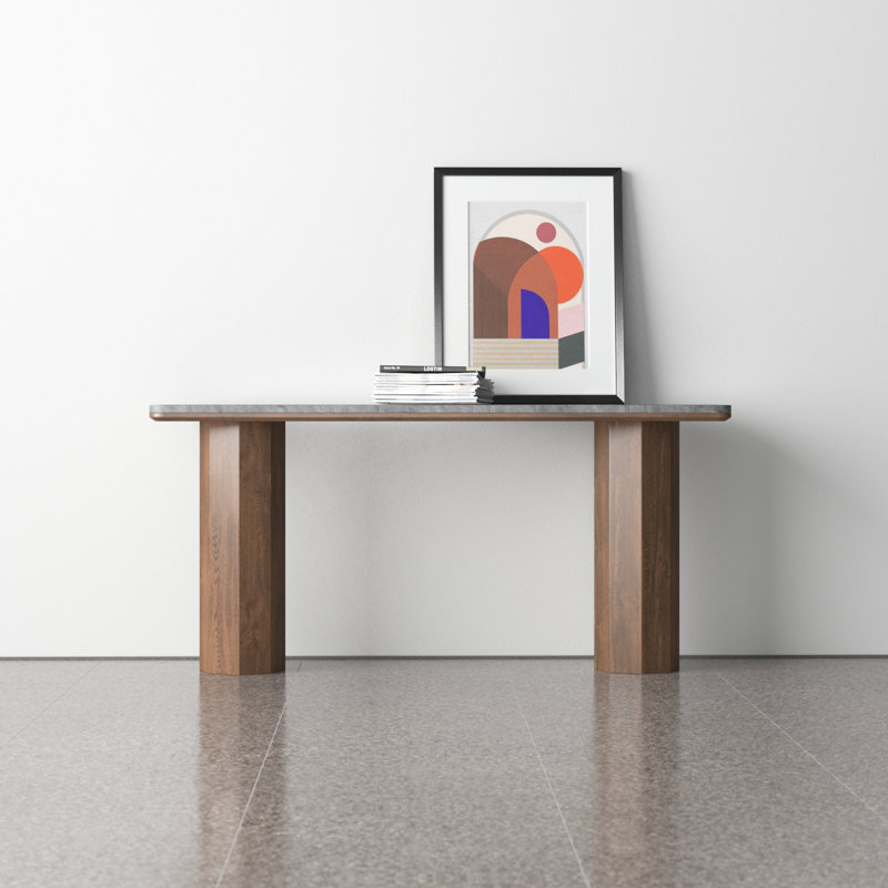 Kayda 66'' Marble Top Console Table