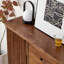 Buffet de rangement rétro et simple en bois massif-1605090904