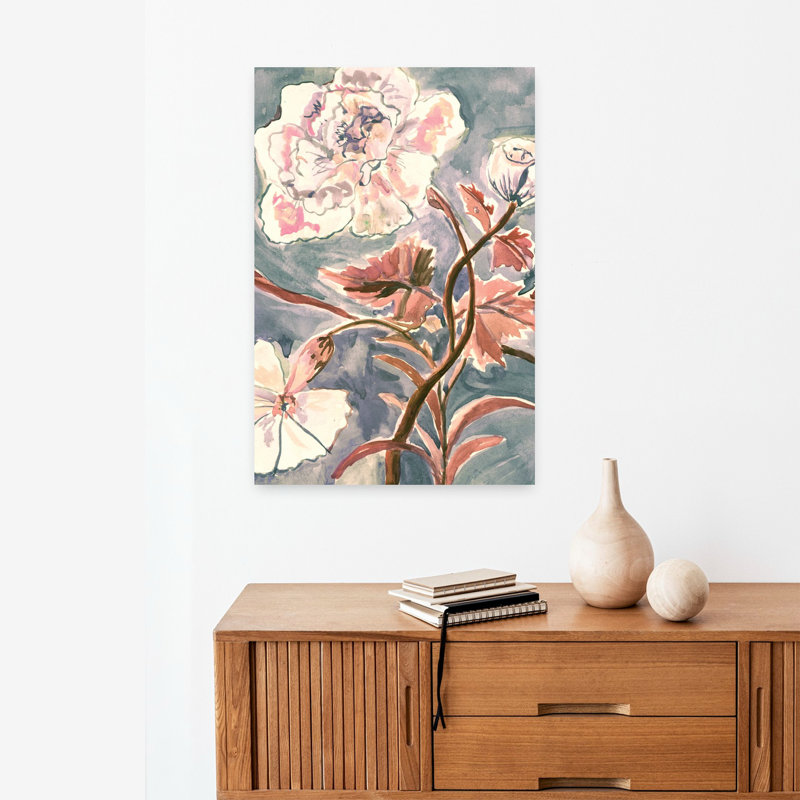 Art printanier abstrait de printemps, H 24 po x l 16 po