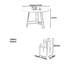 Ensemble de salle à manger rectangulaire de style crème avec ensemble de chaises-101838112