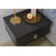 Muir 50.2cm W Iron + Manufactured Wood Bedside Table-1356468563