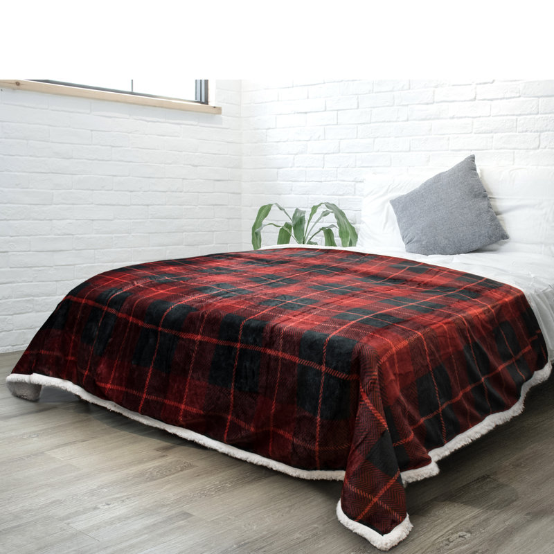 Hand Woven Throw Blanket, 60" x 80", Red
