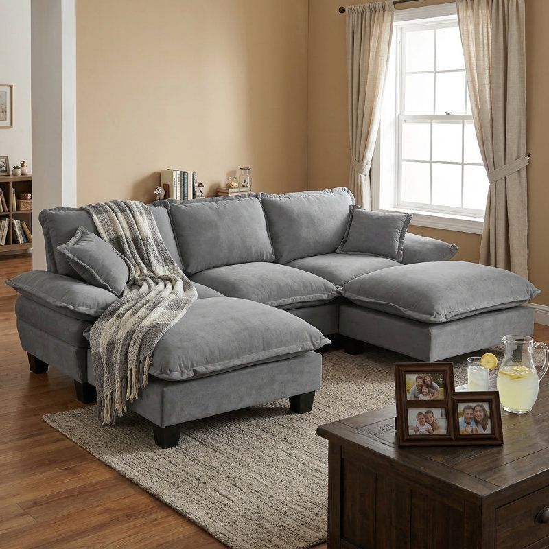 Canapé modulaire en U Chenille