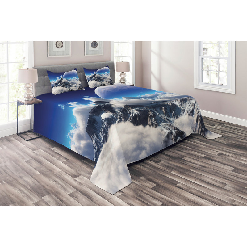 Fantasy Rustic Polyester Coverlet, King Bedspread + 2 Shams