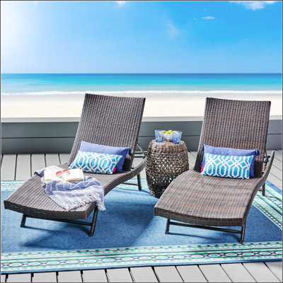 CHAISE EN PE WICKER
