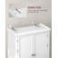 Garde-manger 71,7 po Neviyah avec 6 tablettes de porte et tablettes réglables-868795167