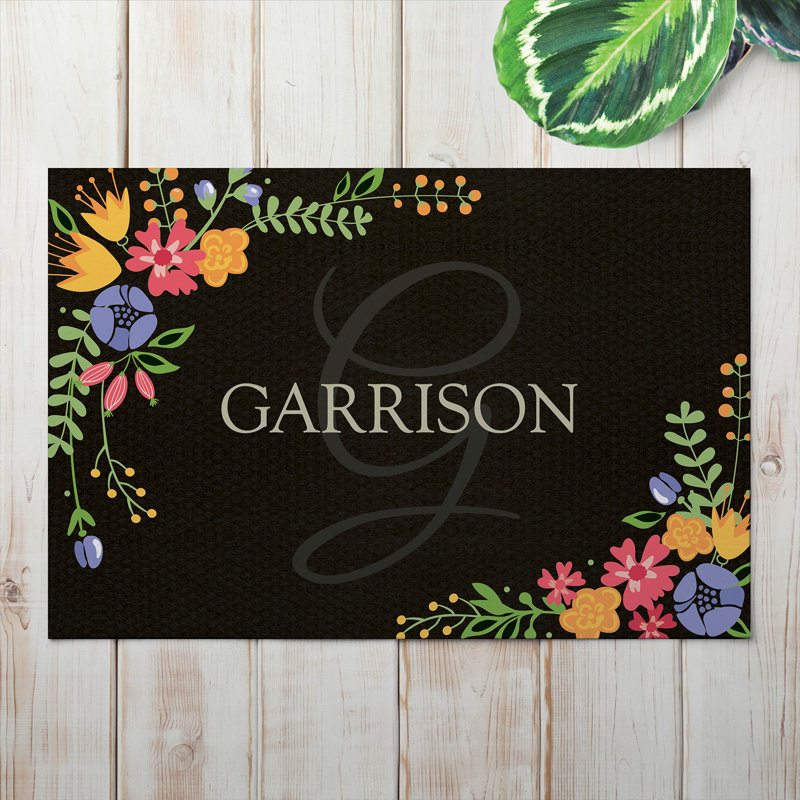 Tapis d'extérieur antidérapant Deonka Spring Flowers 27 po x 18 po, Oui