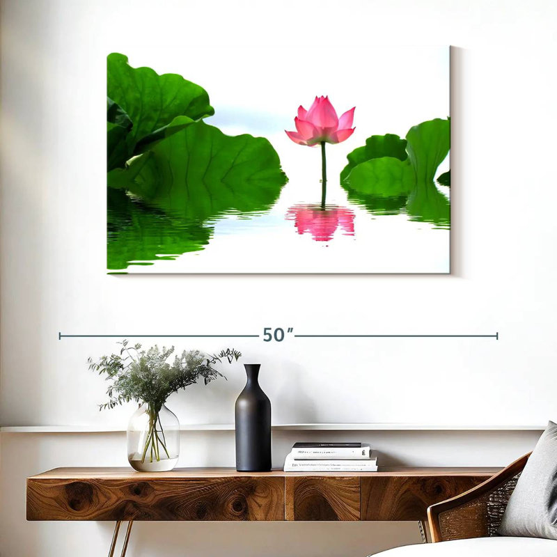 Serene Lotus, 26" H x 39" W