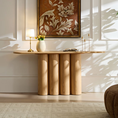 Table d'appoint 66,93 po Modern Natural