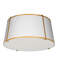 Plafonnier encastré 3 lumières trapézoïdale-1217114203