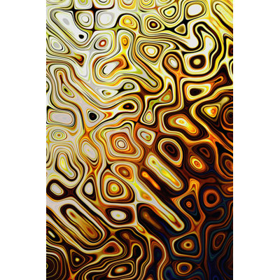Metallic Shapes I - Wrapped Canvas Print
