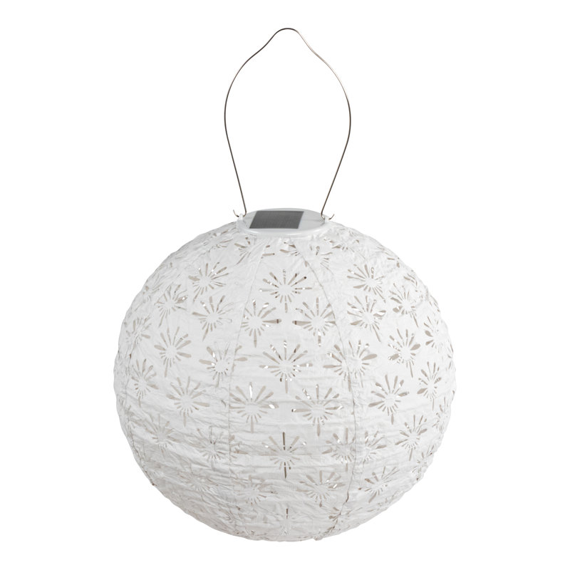 12'' Solar Powered Integrated LED Globe Lantern