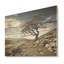 Arbre solutide paysage - montagnes, art mural sur bois de pin naturel-101403784