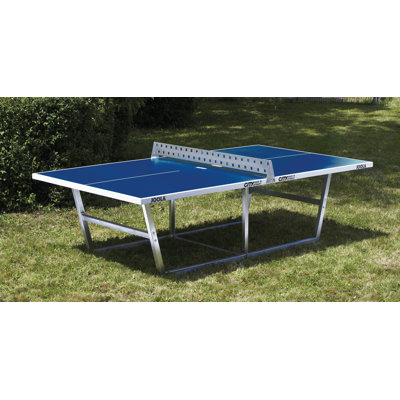 JOOLA City Outdoor Table Tennis Table with Weatherproof Steel Ping Pong Net Set - Industrial Ping Pong Table for Parks and Outdoor Living Spaces