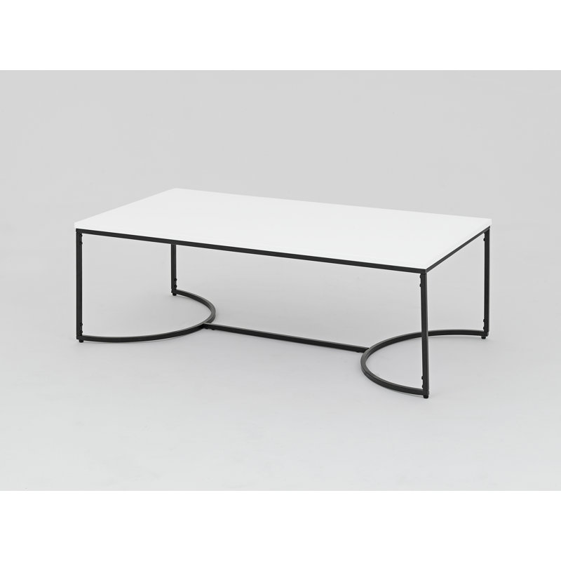 Trestle Coffee Table, White
