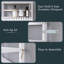 161 cm H x 60 cm W Bamboo / Rattan Standard Bookcase-893009345
