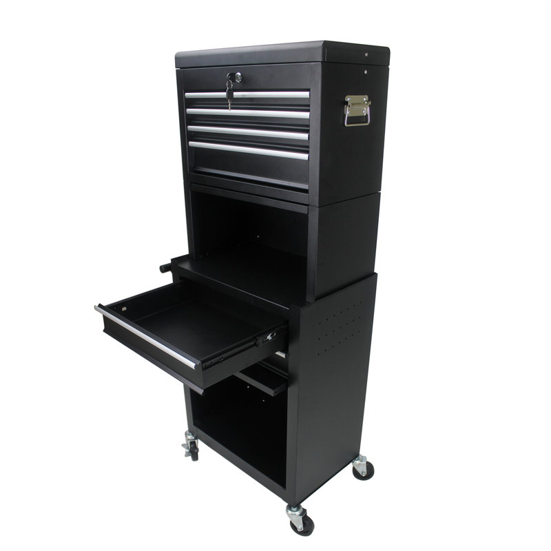 Commodes pliantes 6 tiroirs Frisange, Noir