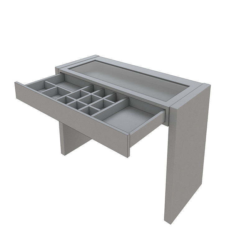 Ensemble coiffeuse et tabouret Ahmond