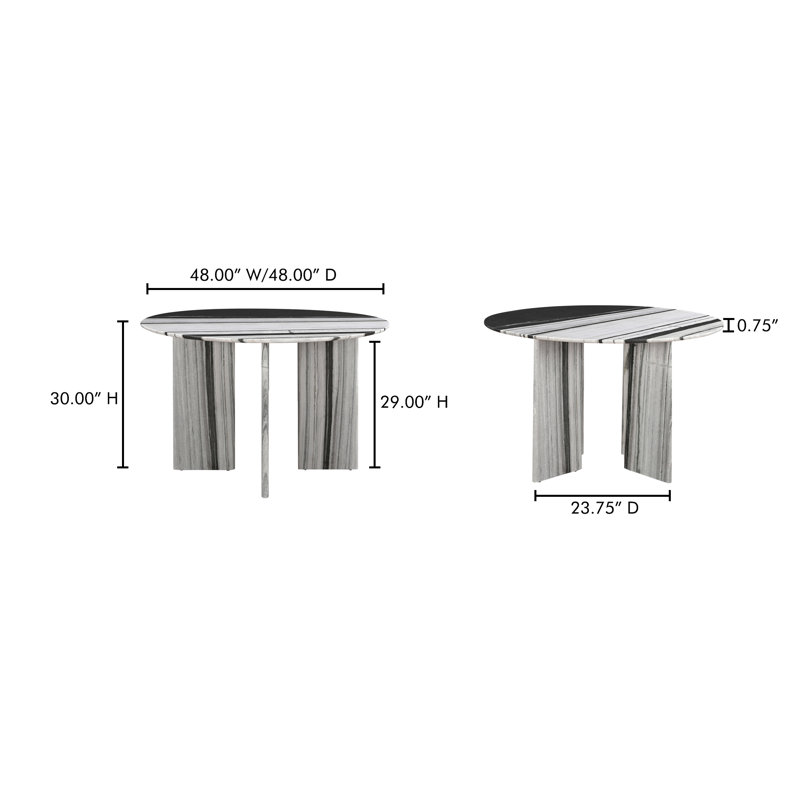 Celia Round Marble Dining Table