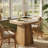 31.5'' Square Dining Table For 2-4, Farmhouse Wood Kitchen Table With Pedestal Base For Dining Room, Small Spaces