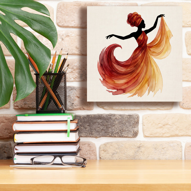 « L'âme en mouvement » par Veve, tableau sur toile, 30,5 x 30,5 cm, 12"x12"