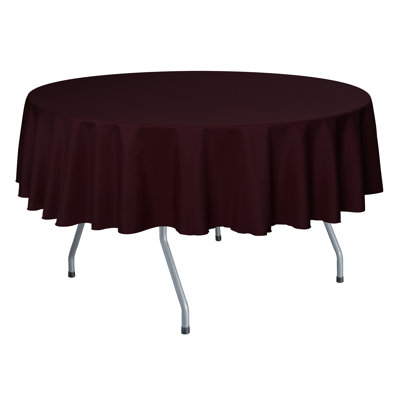 Ultimate Textile - Round Polyester Linen Tablecloth