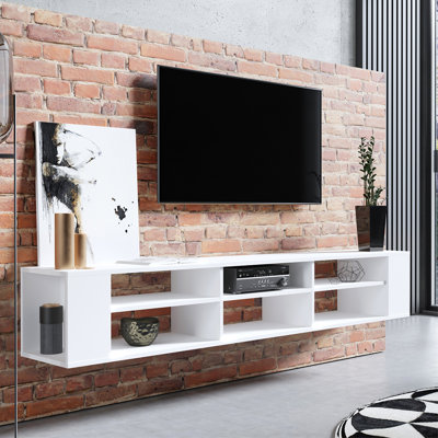 Poillucci Unfinished TV Stand for TVs up to 75"
