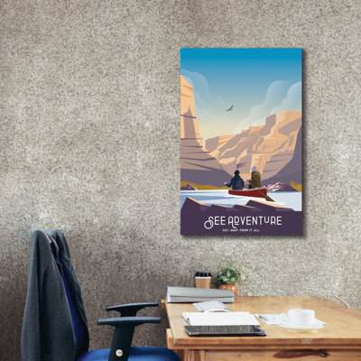 Toile épique Graffiti «See Adventure» par Omar Escalante, 40 po x 60 po