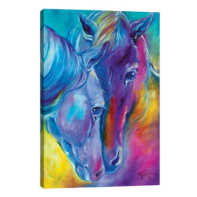 Color My World With Horses Loving Spirits by Marcia Baldwin - Painting on Canvas