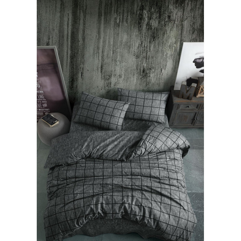 100% Cotton Ranforce Double Quilt Cover Set, Lilac | 79 x 79 inches Duvet Cover & 31.5 x 31.5 inches Pillowcases (2 Pieces) | Machine Washable, 145 Thread Count, Button Closure | Soft & Durable Bedding for a Cozy Bedroom