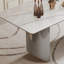 Madigan Faux Marble Top Metal Base Dining Table-98876884