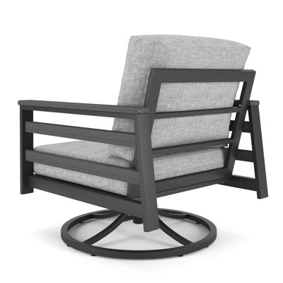 Townsend Metal Outdoor Swivel Rocking Chair with Sunbrella® Cushion