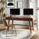 Adakras 60" Mid-century Modern Writing Desk with Built-in Outlets and Compartmentalized Drawer and Cable Management